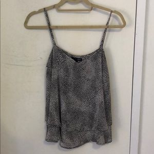 Aqua black and white top